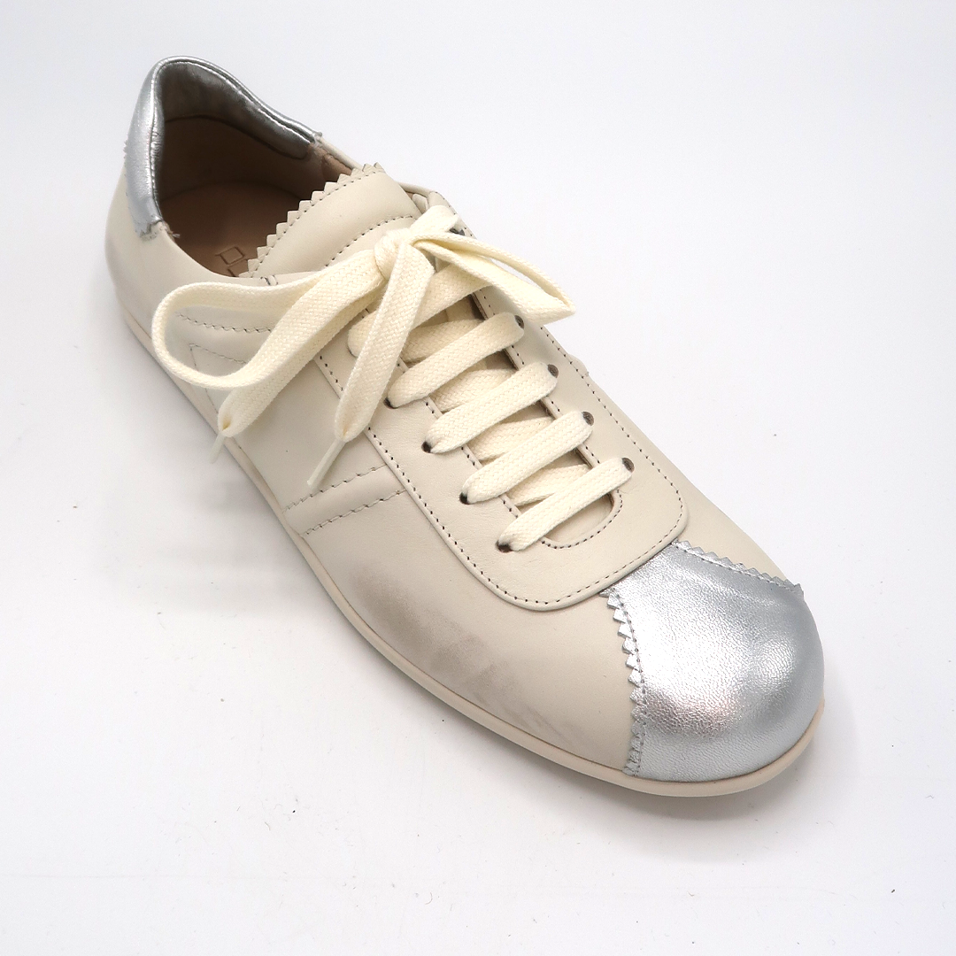 Pomme d'Or sneaker argento rub white 1054