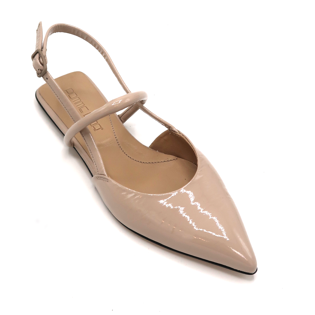 Pomme d'or slingback ballerina 1108 naplak sand